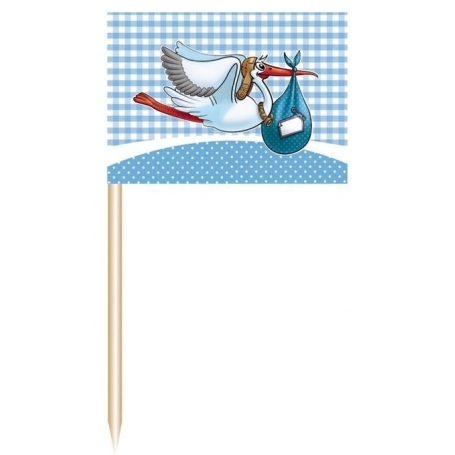 Stuzzicadenti decorativi con cicogna