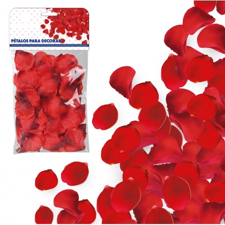 Pacchetto petali di tessuto rosso