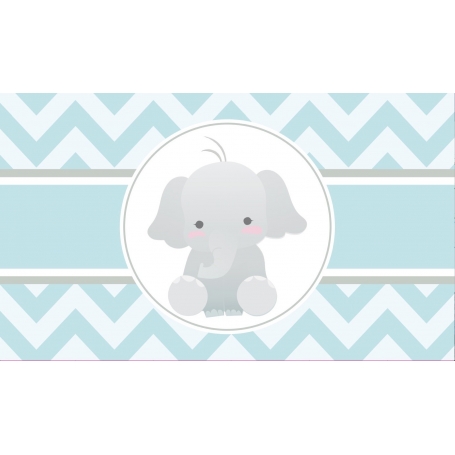 Adesivo di elefante celeste