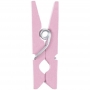 Pinze di legno color rosa