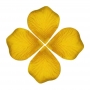 Borse di petali gialli per decorare