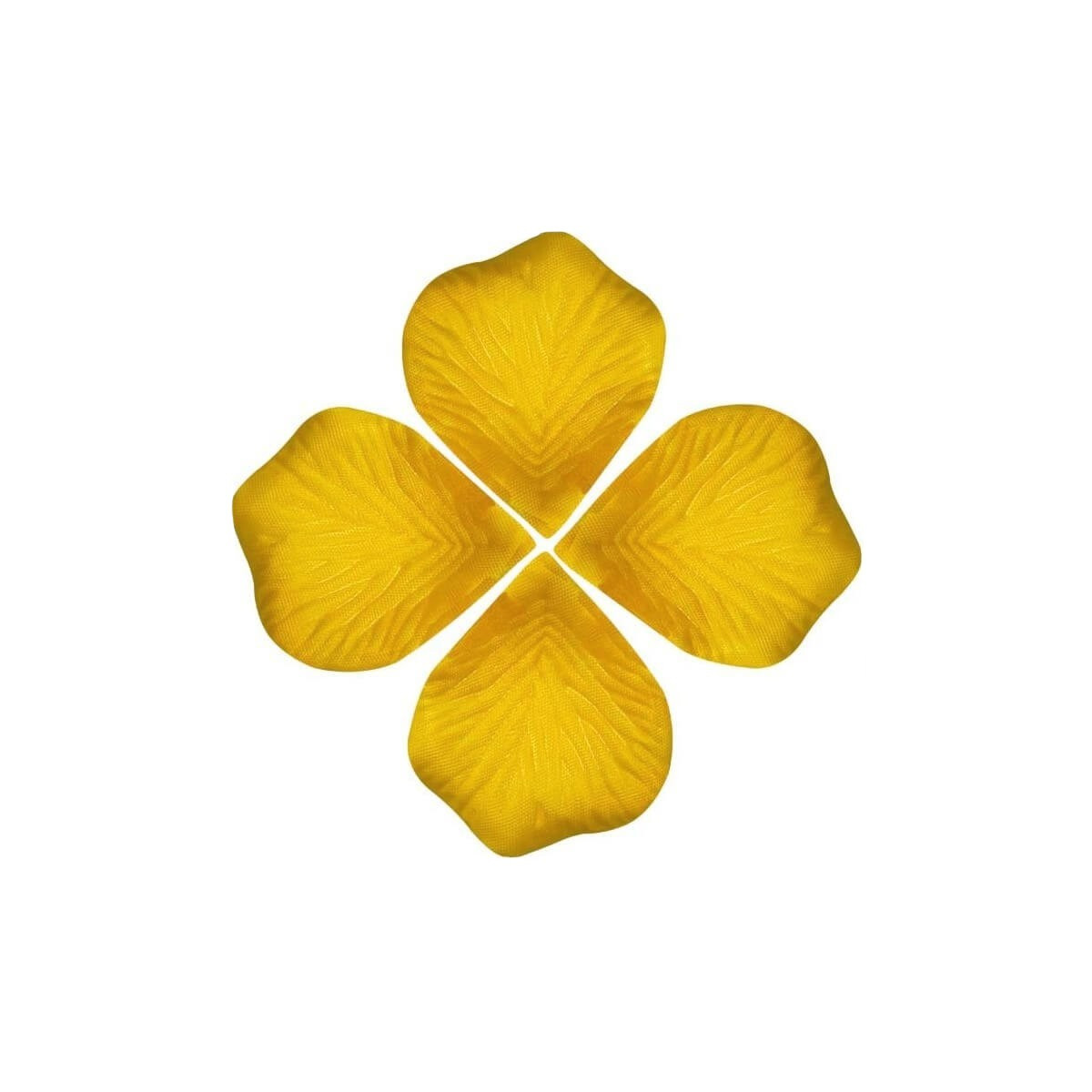 Borse di petali gialli per decorare