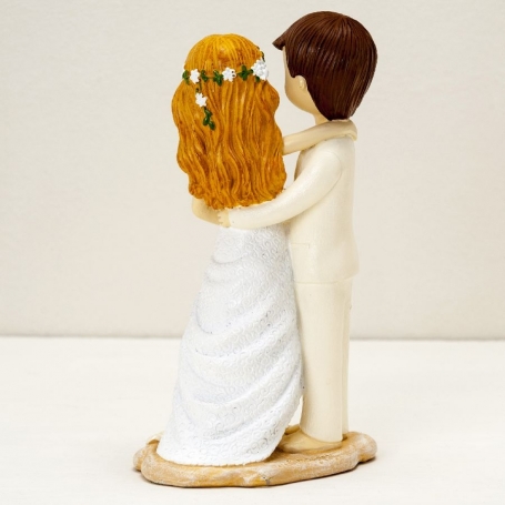 Figura sposi spiaggia per torta nuziale originale