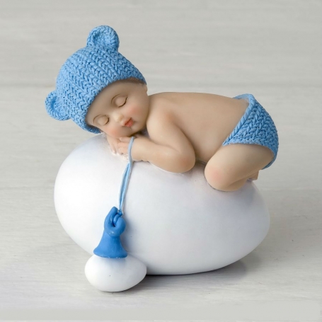 Figura battesimo bambino per torta economica