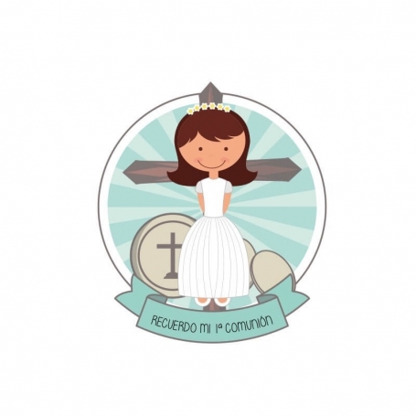 Adesivo Ragazza Comunione
