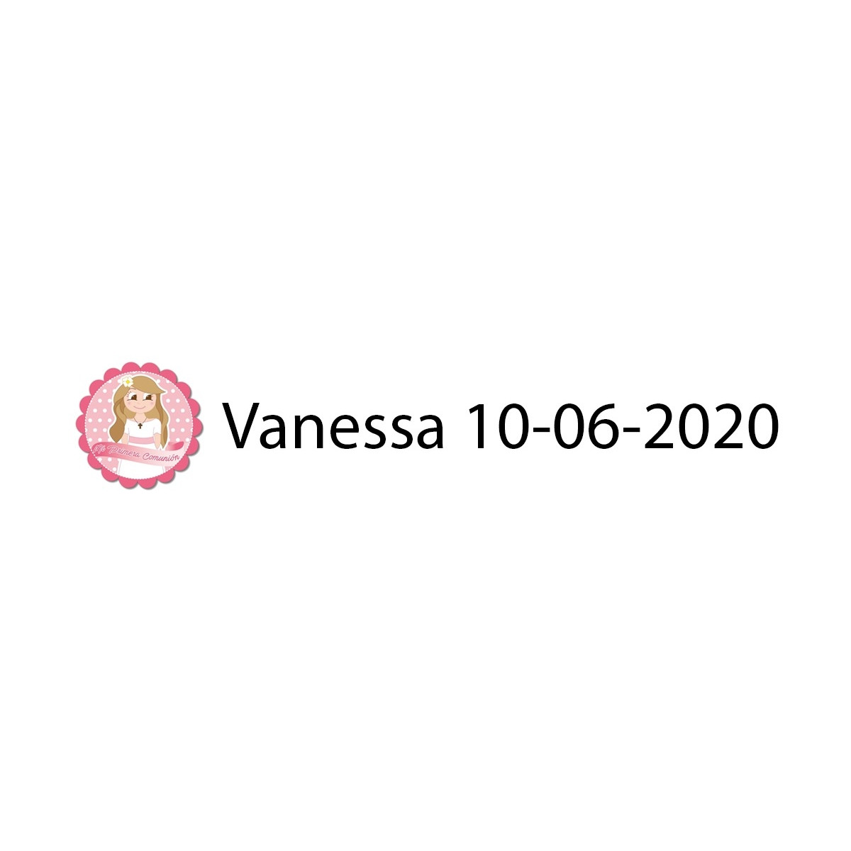 Adesivo ragazza comunione