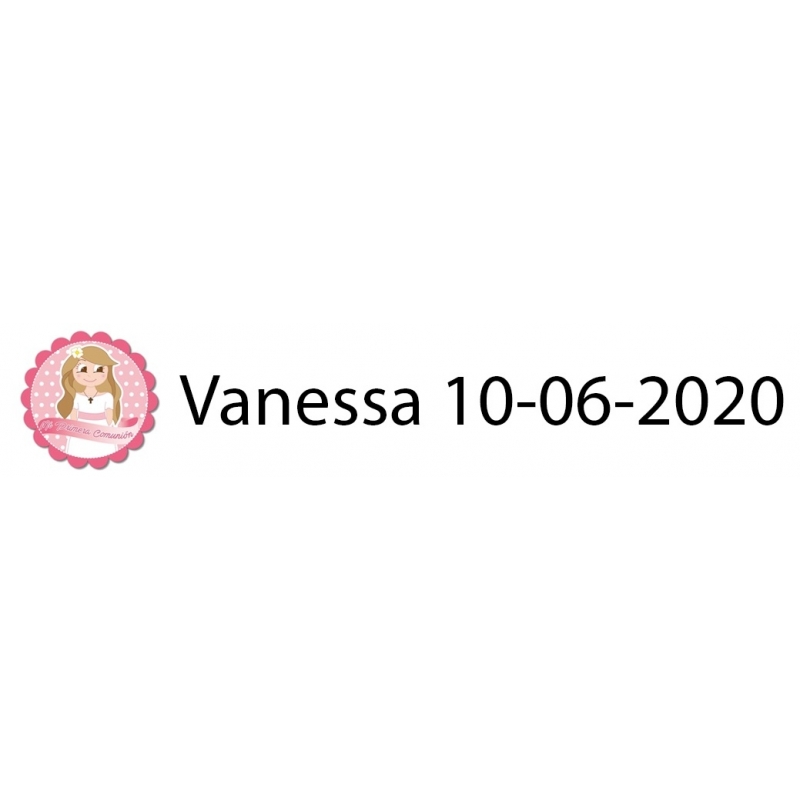 Adesivo ragazza comunione