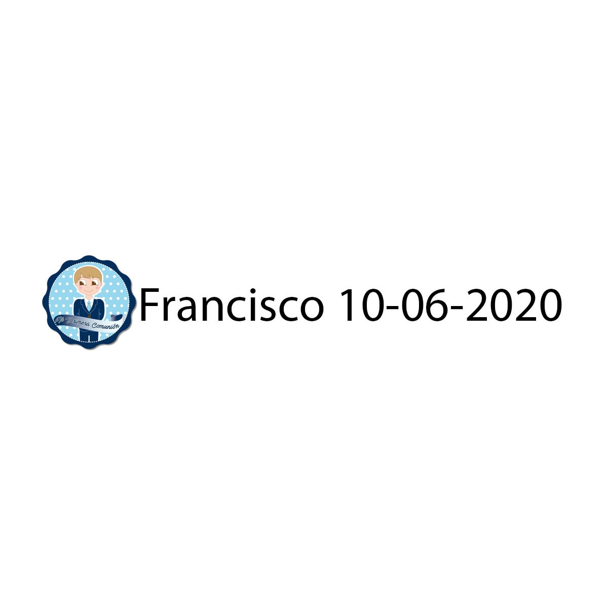 Adesivo comunione bambino
