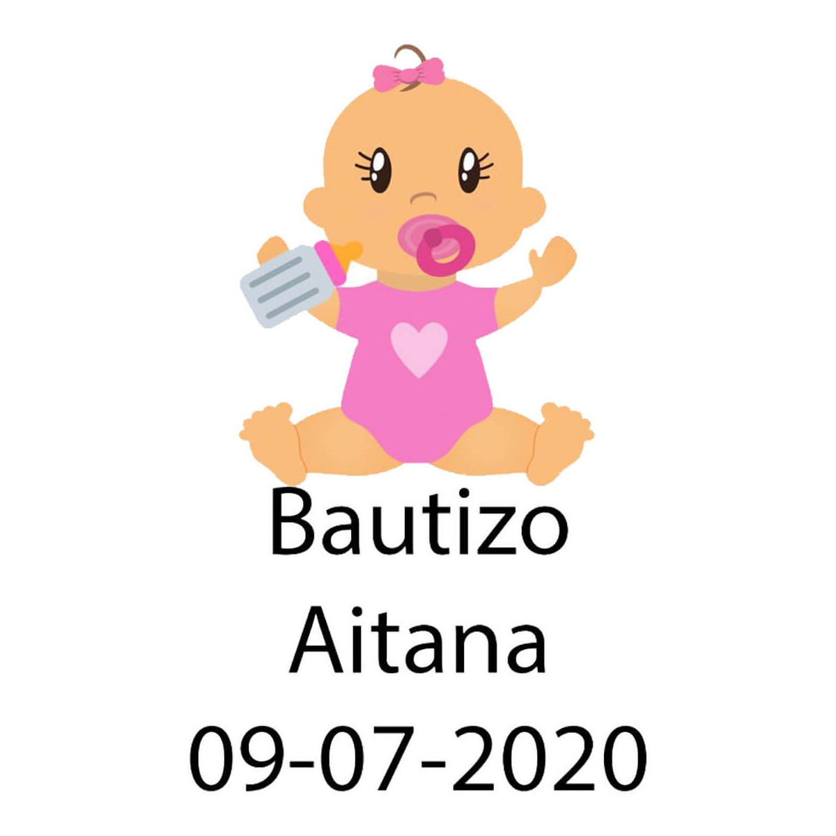 Adesivo per battesimo