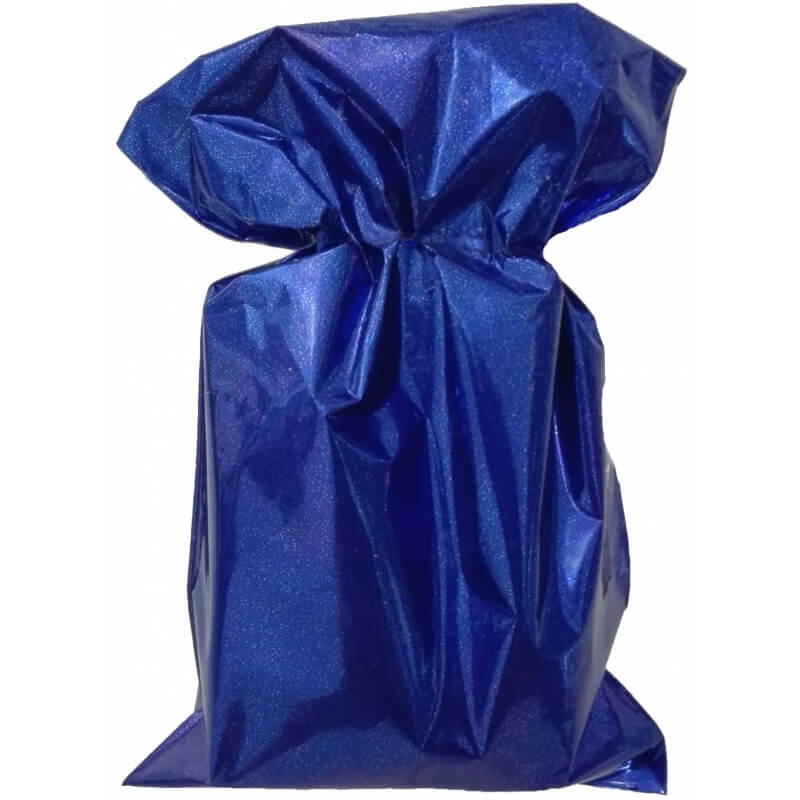 Borsa metallica blu