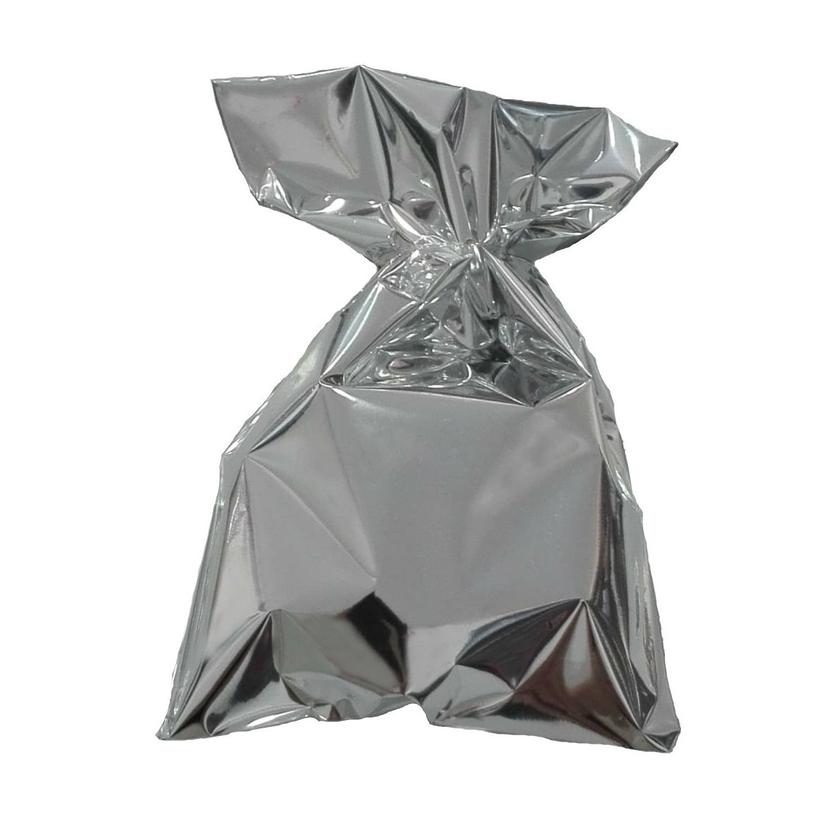 Borsa metallica argento
