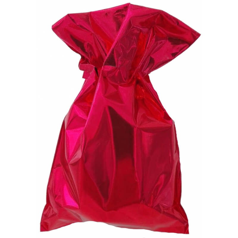 Borsa metalizzata rossa