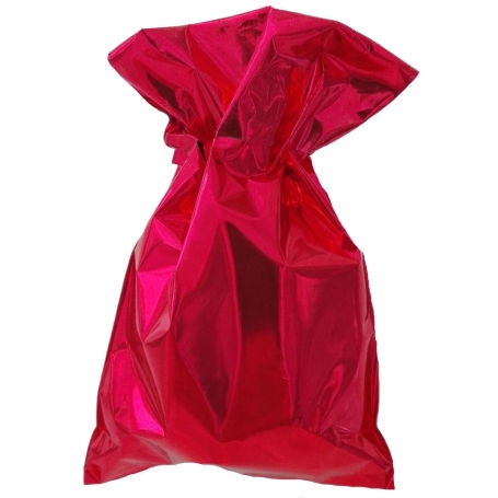 Borsa metalizzata rossa