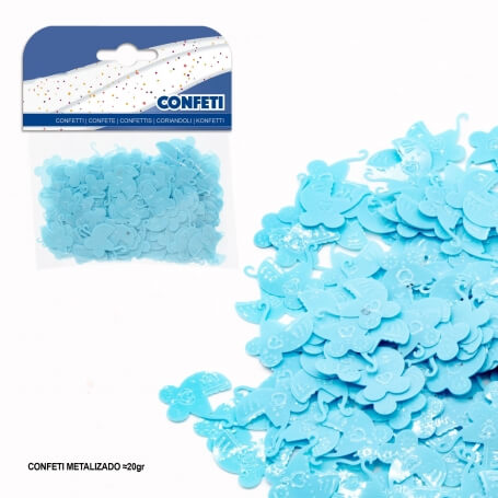 Pacchetto di coriandoli carrozzina blu