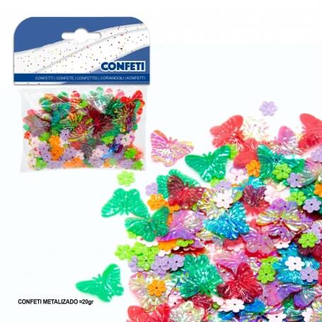 Coriandoli di farfalle e fiori