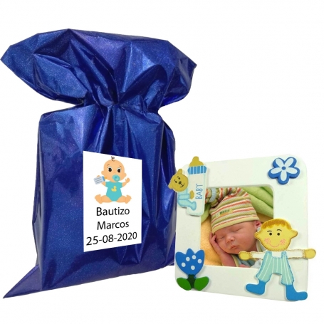 Cornice foto battesimo personalizzata
