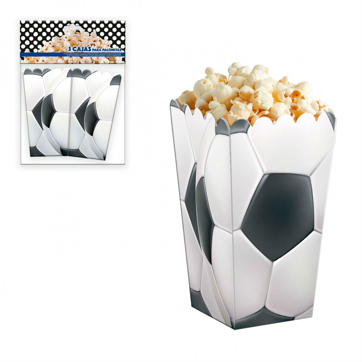 Zaino da calcio con scatola per popcorn