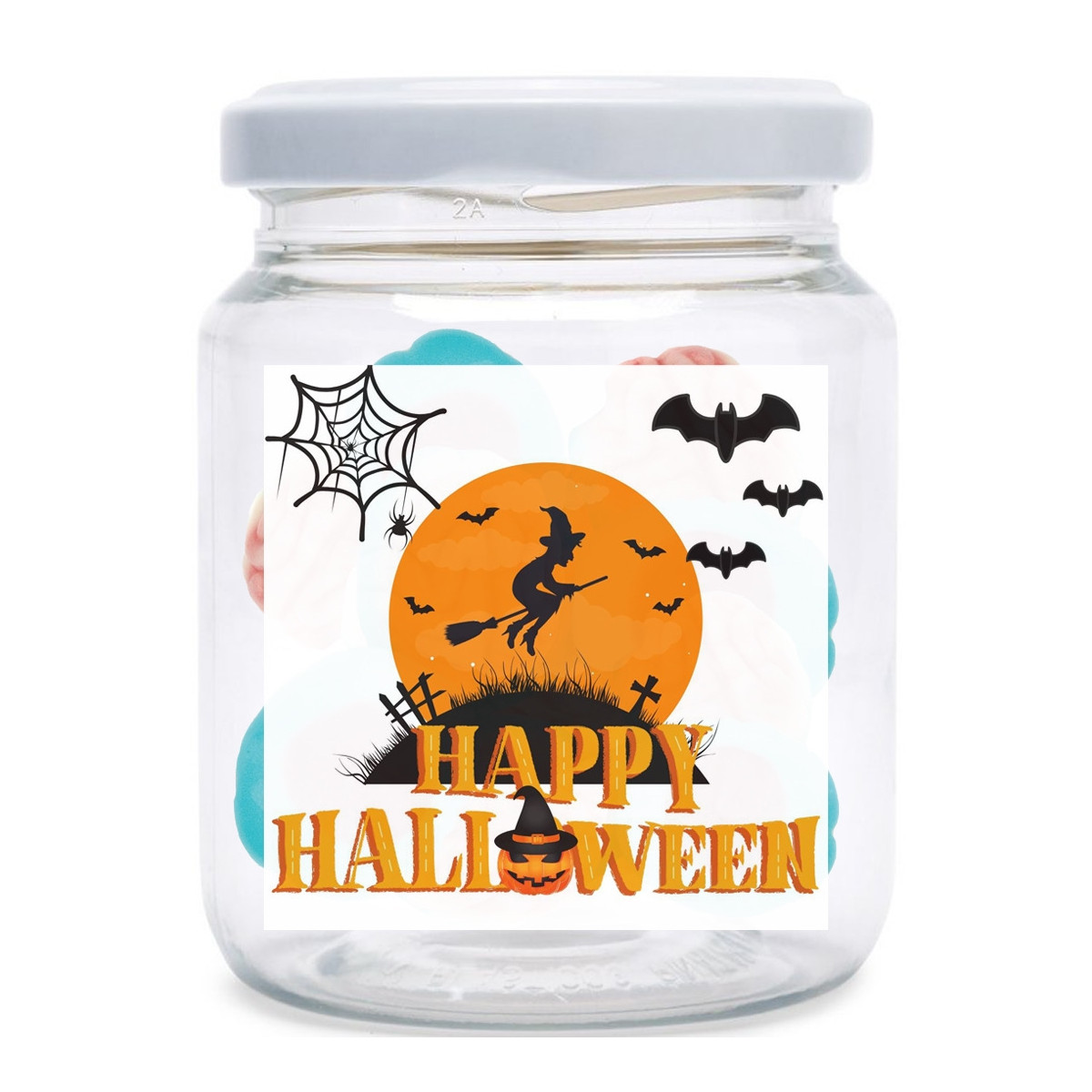Vaso di dolci di halloween
