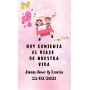 Adesivo personalizzato per matrimonio
