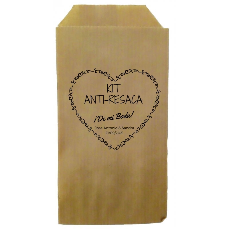 Kit anti sbornia dettagli di nozze personalizzati