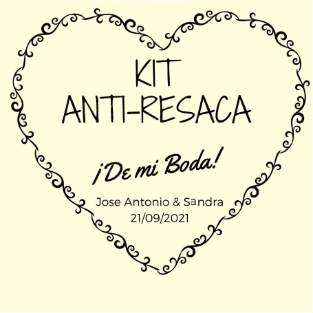 Kit anti sbornia per matrimoni personalizzato