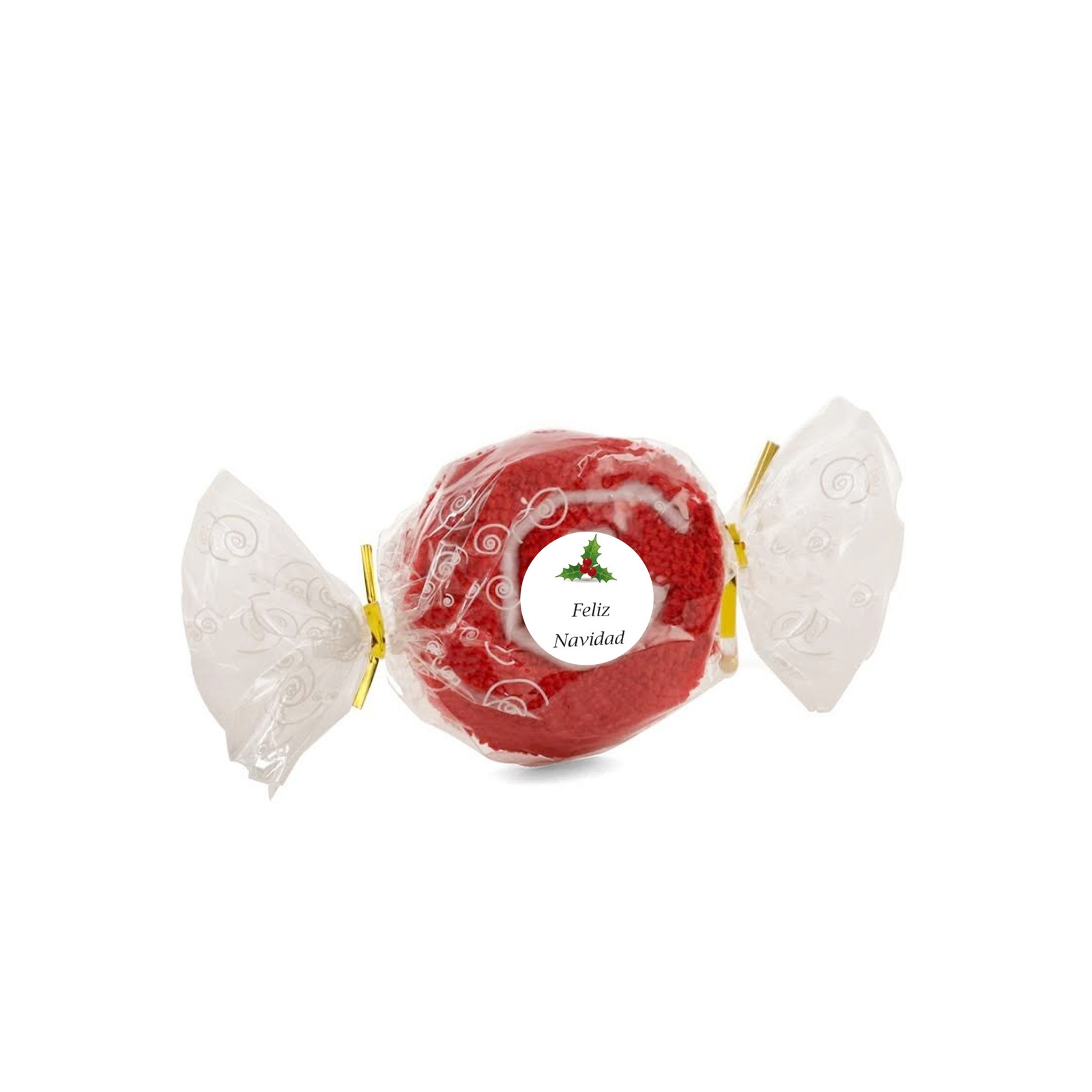 Asciugamano a forma di caramella personalizzato per Natale