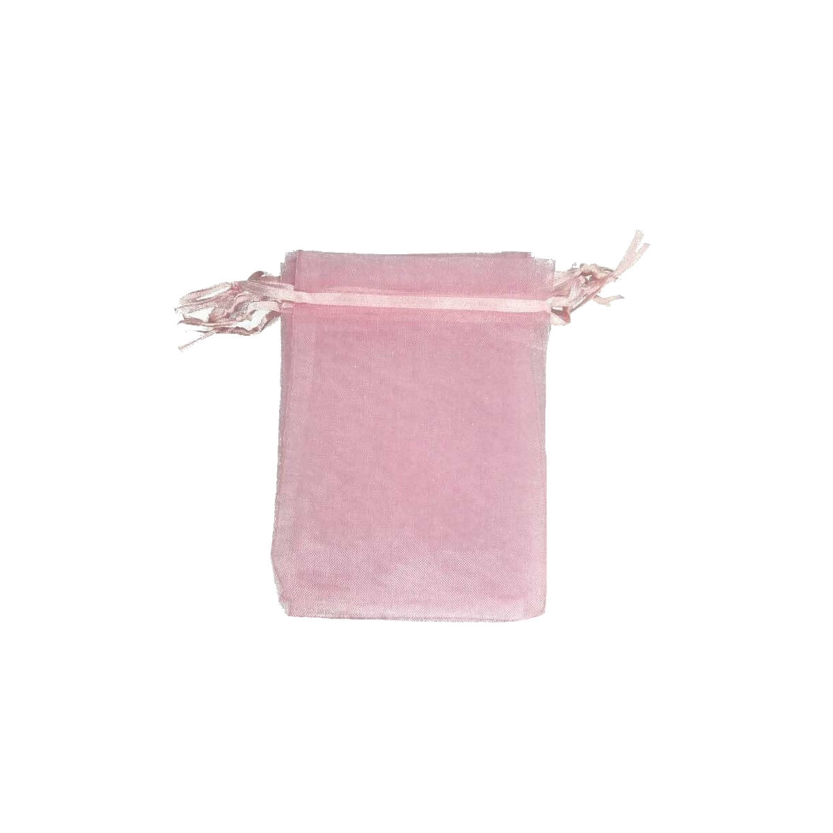 Sacchetto organza rosa 9 x 15
