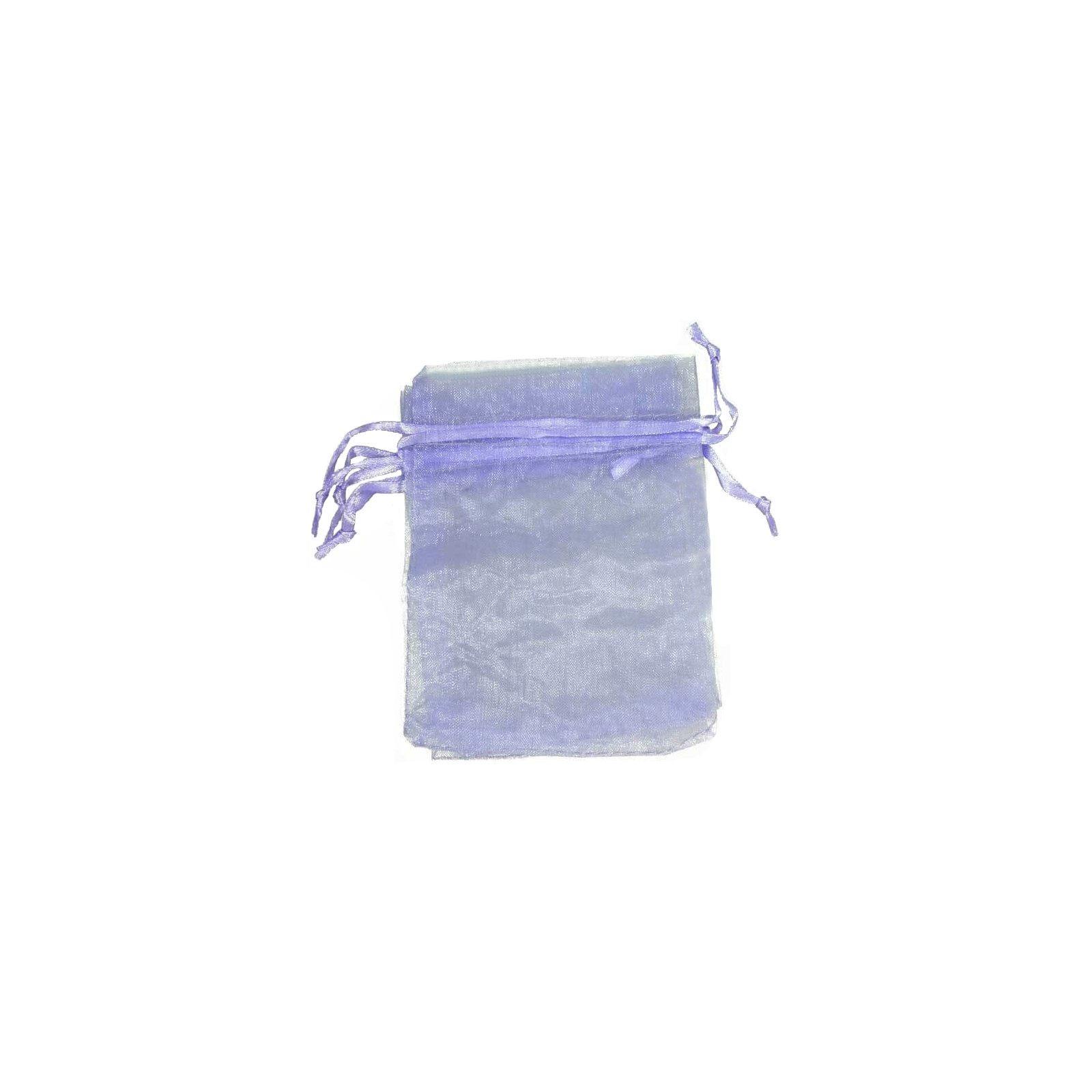 Sacchetto di organza viola chiaro 9 x 15