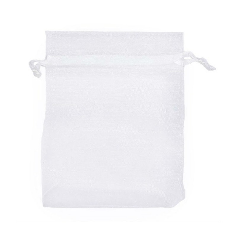 Sacchetto di organza bianco 7 x 10