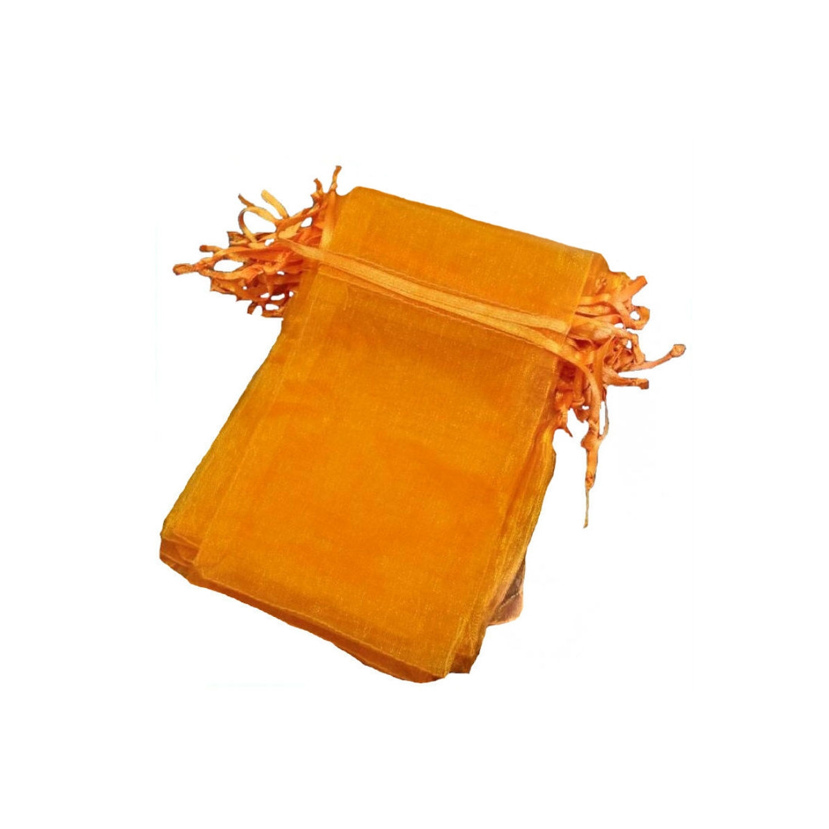 Sacchetto di organza arancione scuro 13 x 17