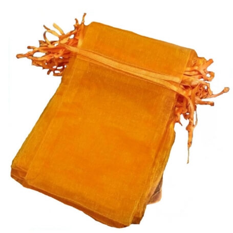 Sacchetto di organza arancione scuro 13 x 17