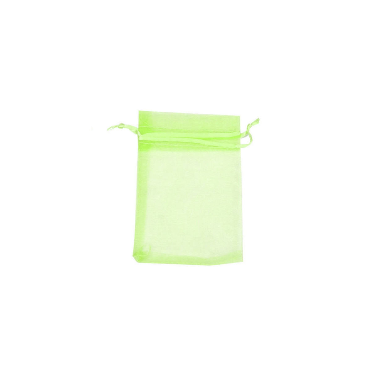Saccetto in organza verde chiaro 7 x 10