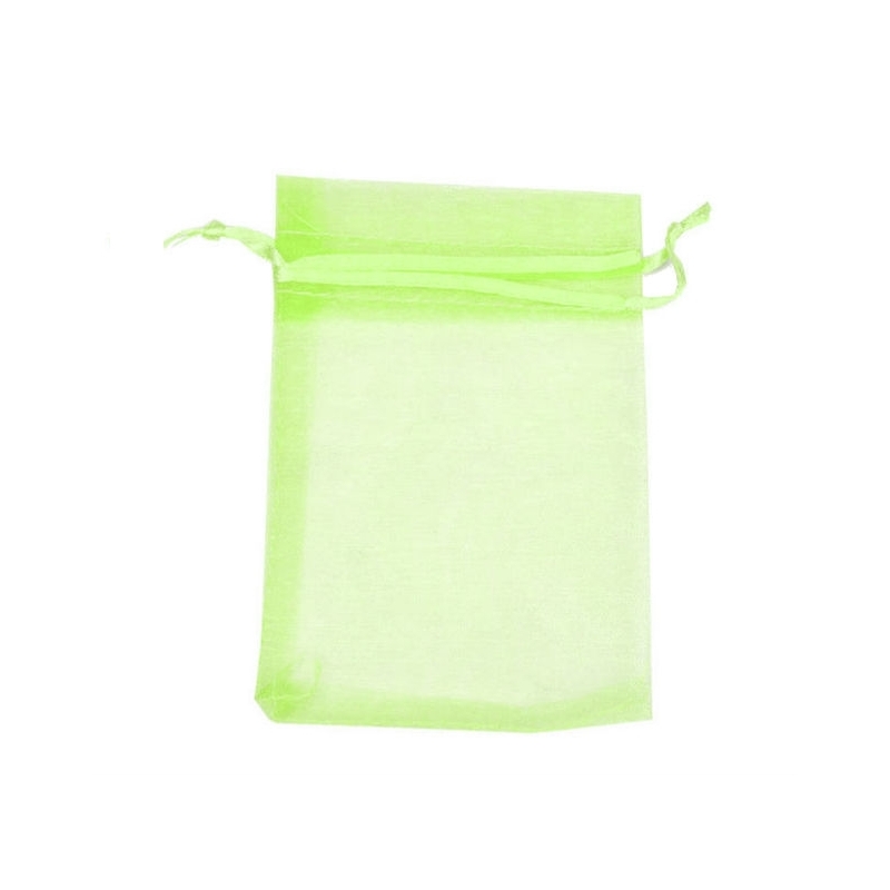 Saccetto in organza verde chiaro 7 x 10