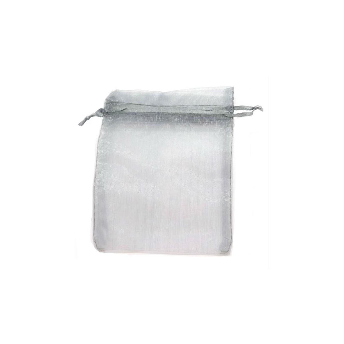 Borsa in organza per dettagli in argento 15 x 20