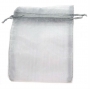 10 x 13 sacchetti di organza d argento
