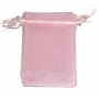 Borsa in organza rosa chiaro 7x10