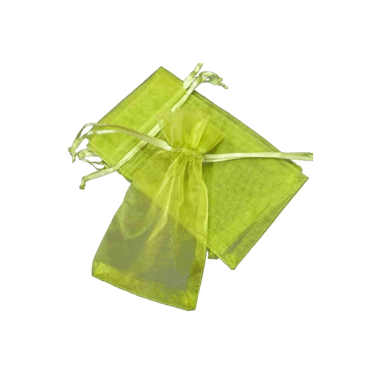 Borsa in organza verde scuro 15 x 20