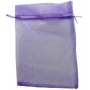 Borsa in organza viola scuro 13 x 17