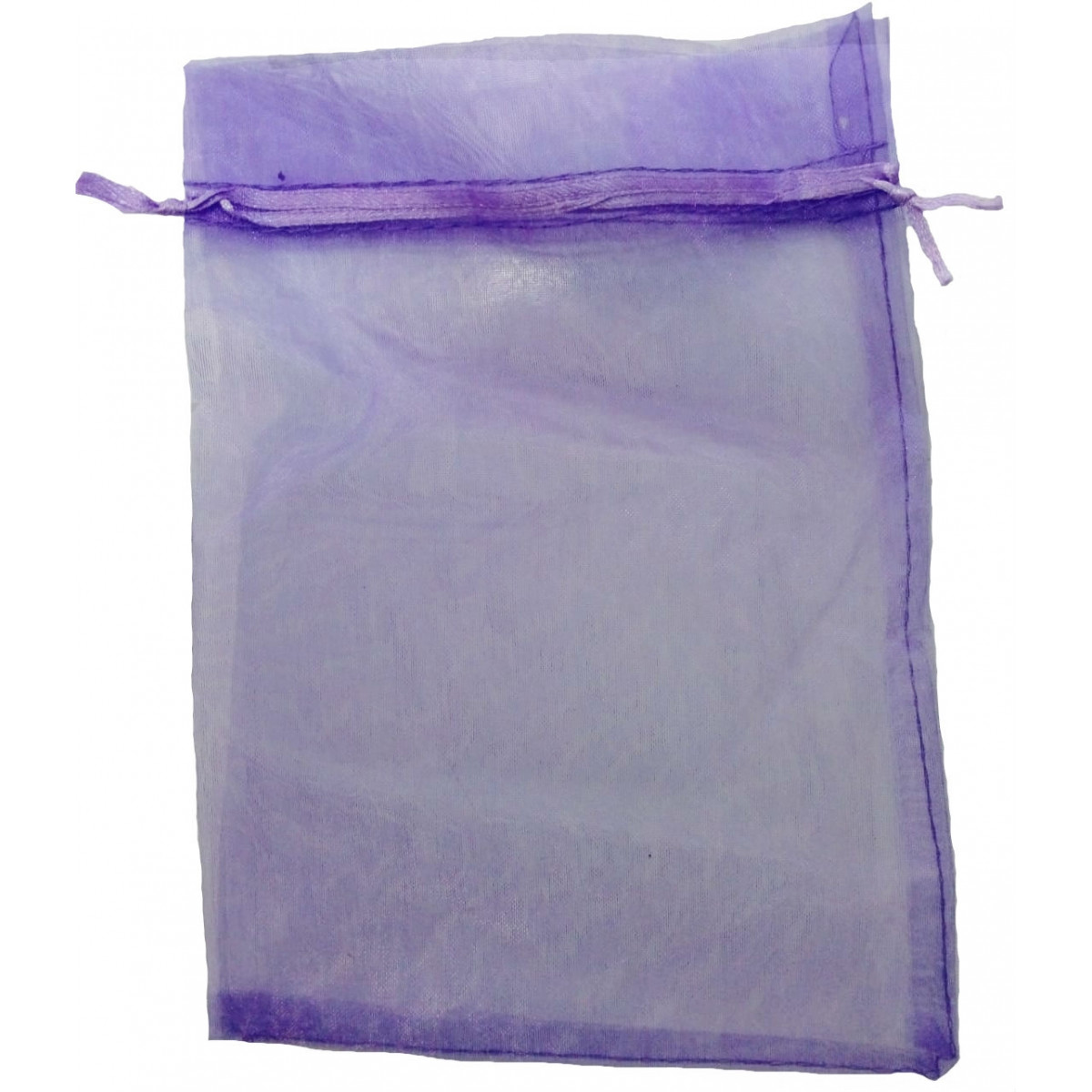 Borsa in organza viola scuro 13 x 17