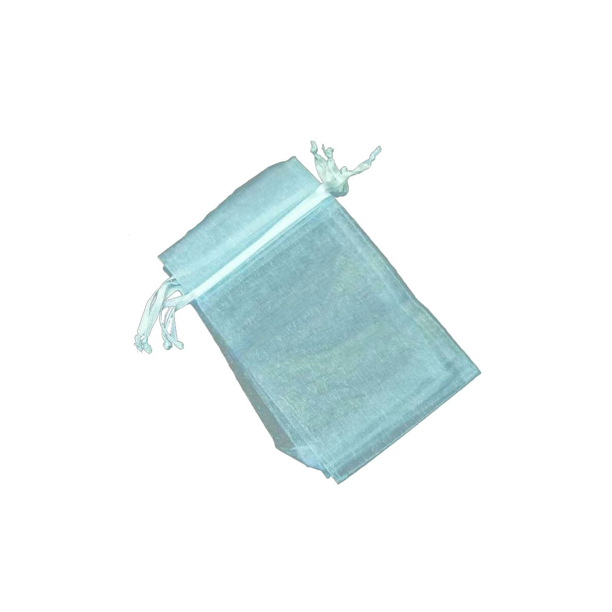 Borsa in organza celeste 15 x 20