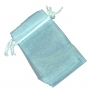 Sacchetto di organza celeste 7 x 10