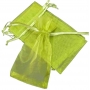 Sacchetti di organza verde scuro 10 x 13