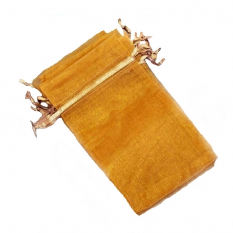 Sacchetti in organza arancione chiaro 10 x 13