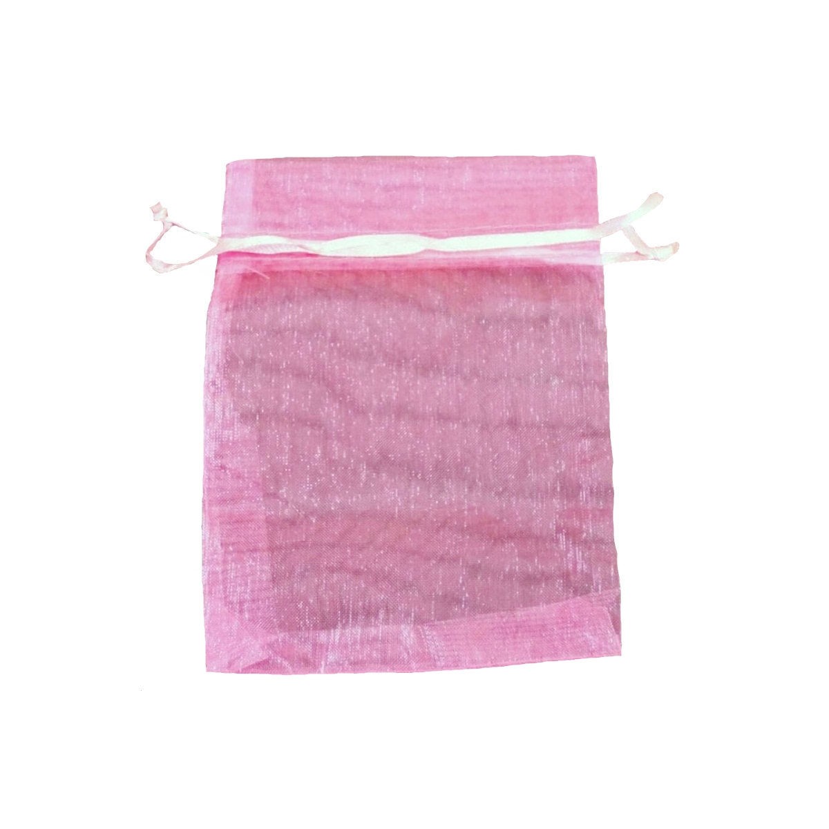 Sacchetti di organza di gomma da masticare rosa 10 x 13
