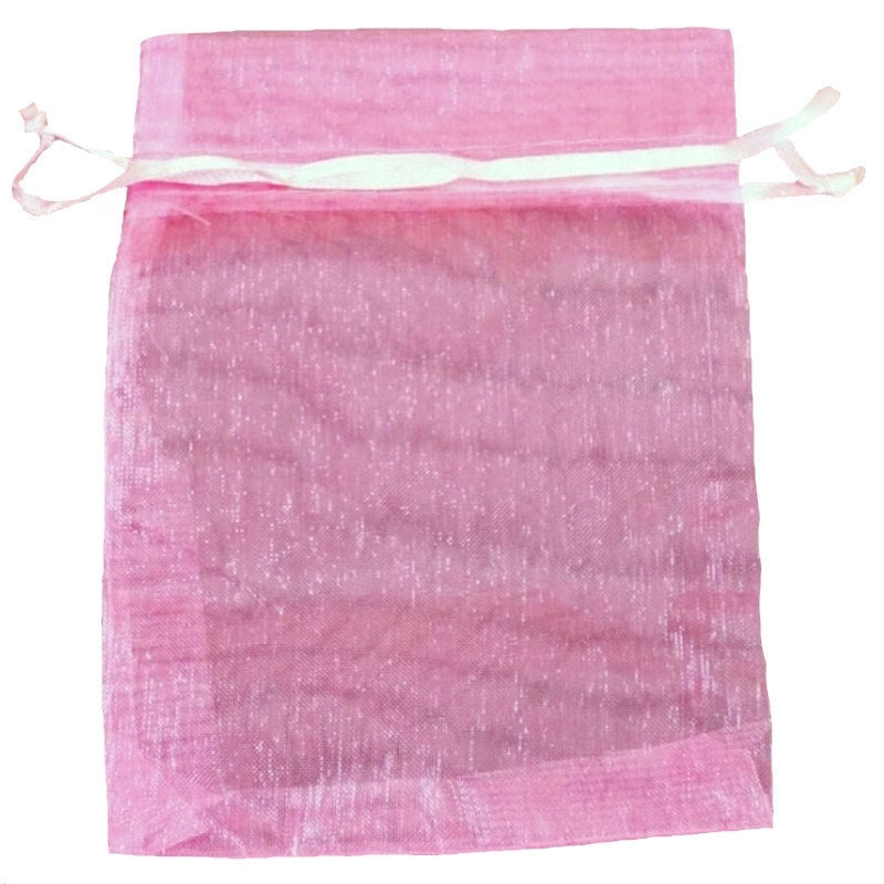 Sacchetti di organza rosa bubblegum 10 x 13