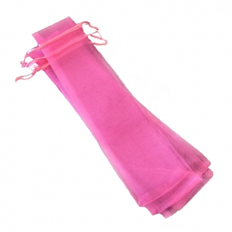 Sacchetto in organza 30x7 cm rosa bubblegum
