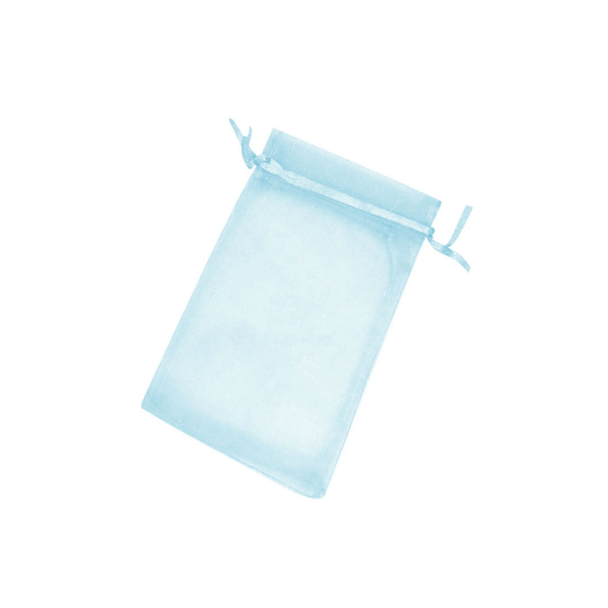 Sacchetti in organza azzurro chiaro 10 x 13