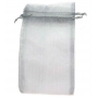 Borsa in organza argento 9 x 15