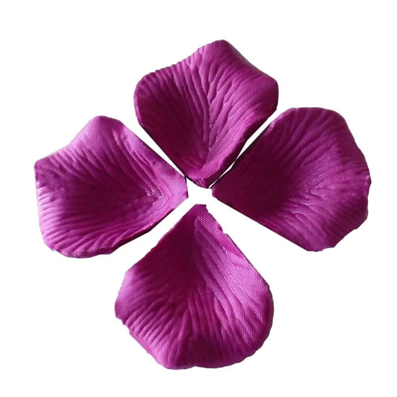 Petali di rosa artificiali viola