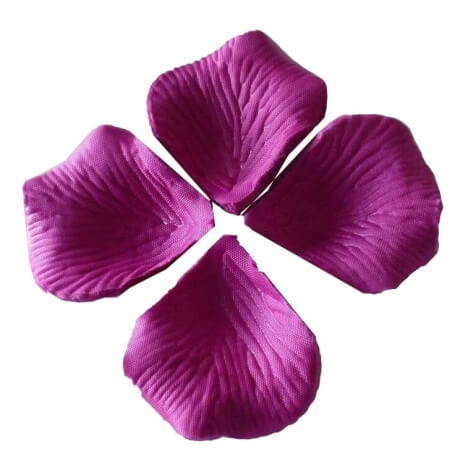 Petali di rosa artificiali viola